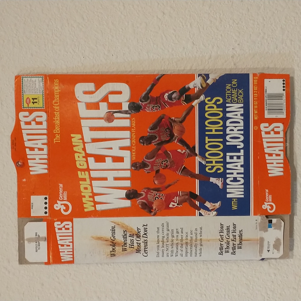 Michael Jordan Wheaties Cereal Box